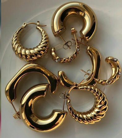 Everyday Gold Hoops — Timeless, versatile, and bold in simplicity.